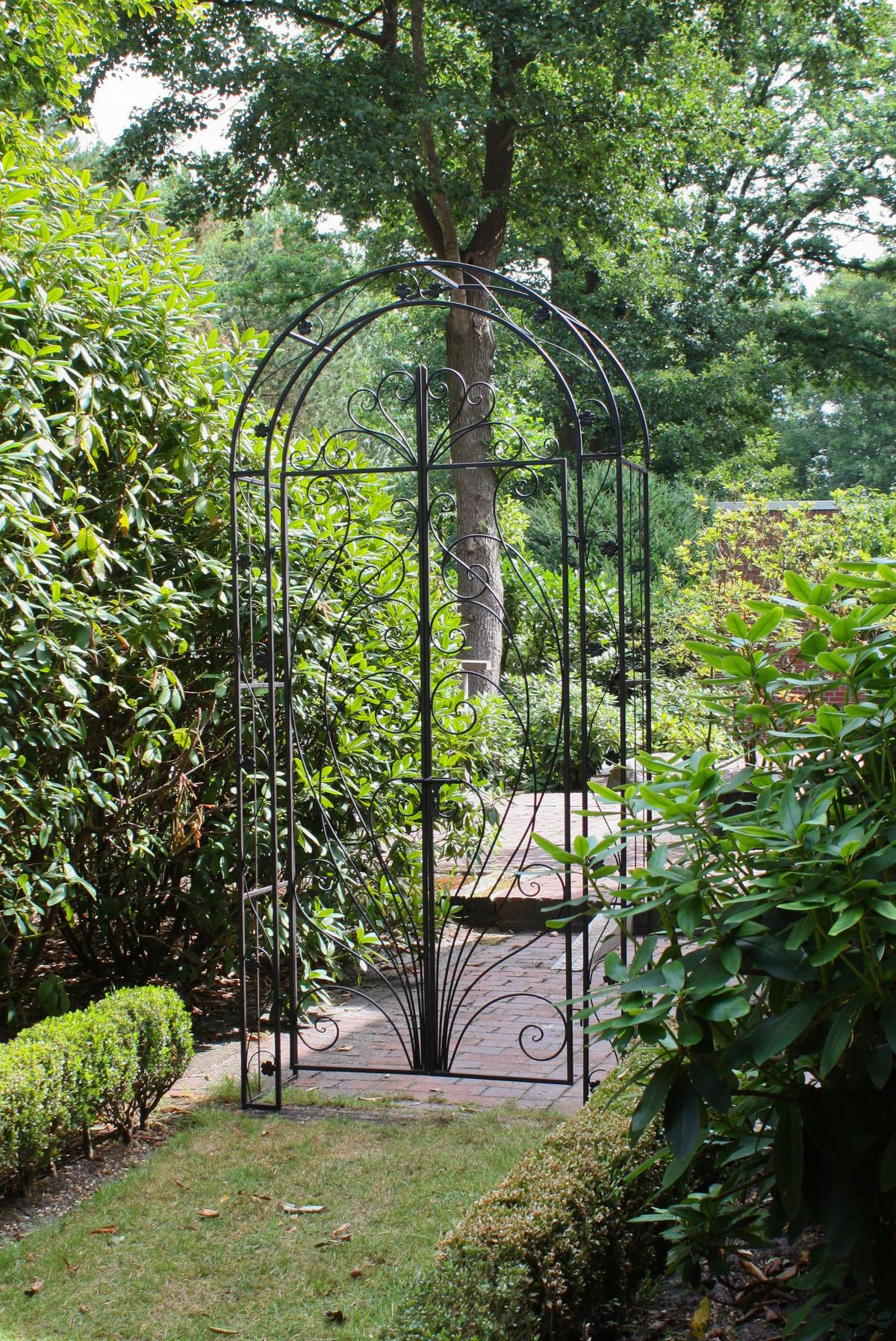 Rosenbogen Bagana - Schwarz, Basics, Metall (108/229/40cm) - Gardenson