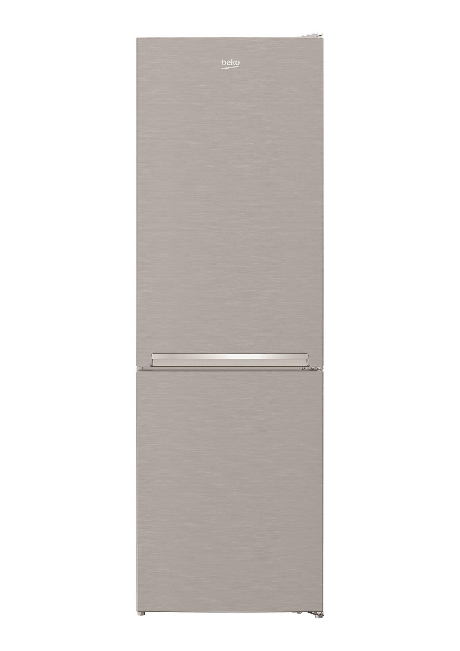 Kühl-gefrier-kombination Rcsa366k40xbn - Edelstahlfarben, Basics, Kunststoff/Metall (59,5/185,2/67cm) - Beko