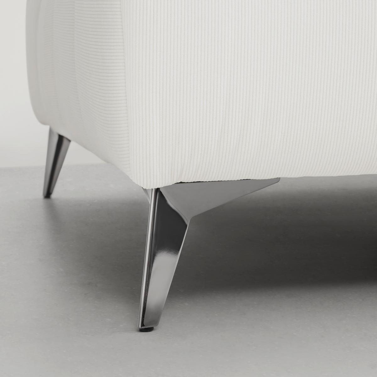 Sedací souprava ESTELLA krémová barva - krémová/tmavě šedá, Moderní, kov/dřevo (326/85/270cm) - Bessagi Home