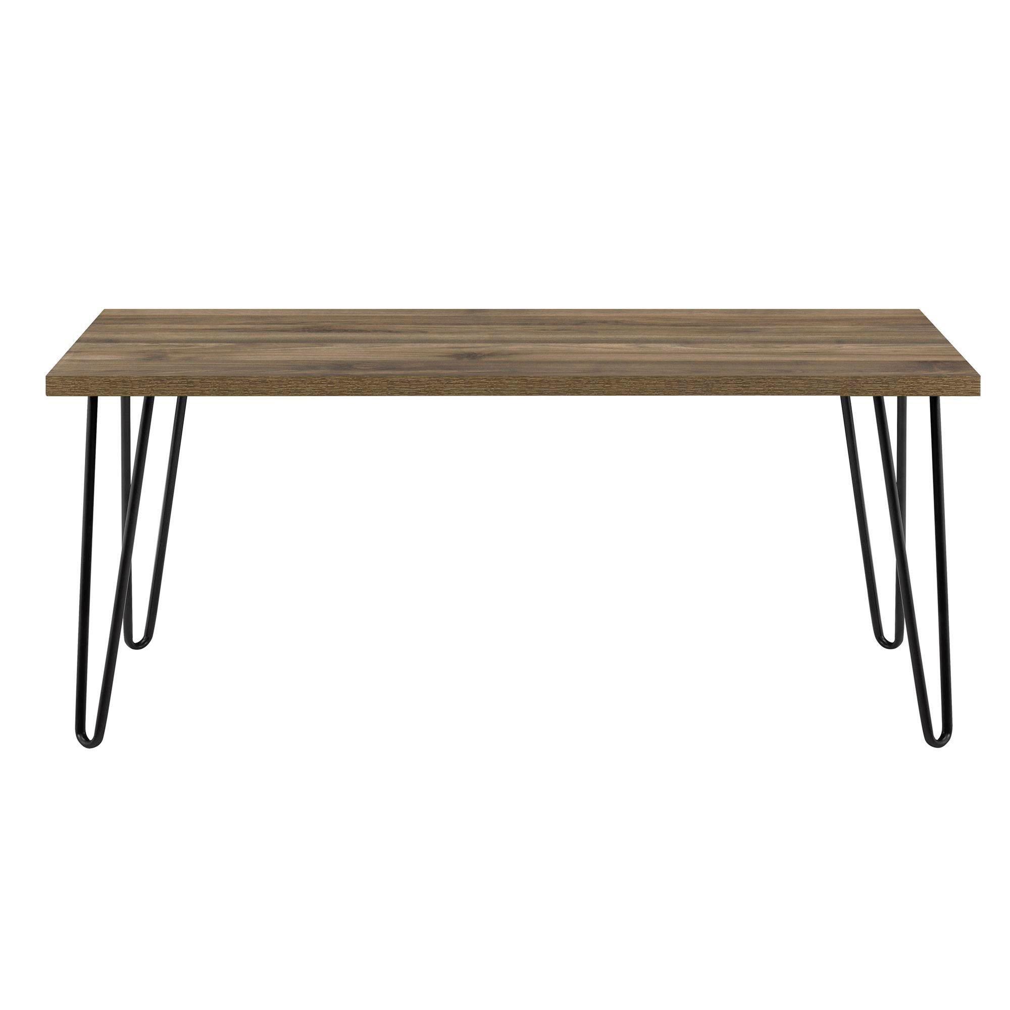 Couchtisch Owen Walnussfarben B: 105 Cm - Walnussfarben/Schwarz, Design, Holzwerkstoff/Metall (105/49/45cm) - MID.YOU