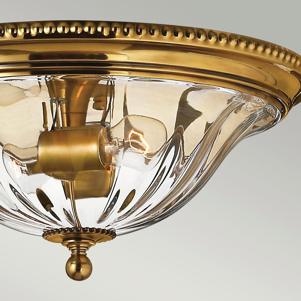 Deckenleuchte Hk-Cambridge-F-A - Messingfarben, LIFESTYLE, Glas/Metall (41.1/18.6cm) - Elstead Lighting