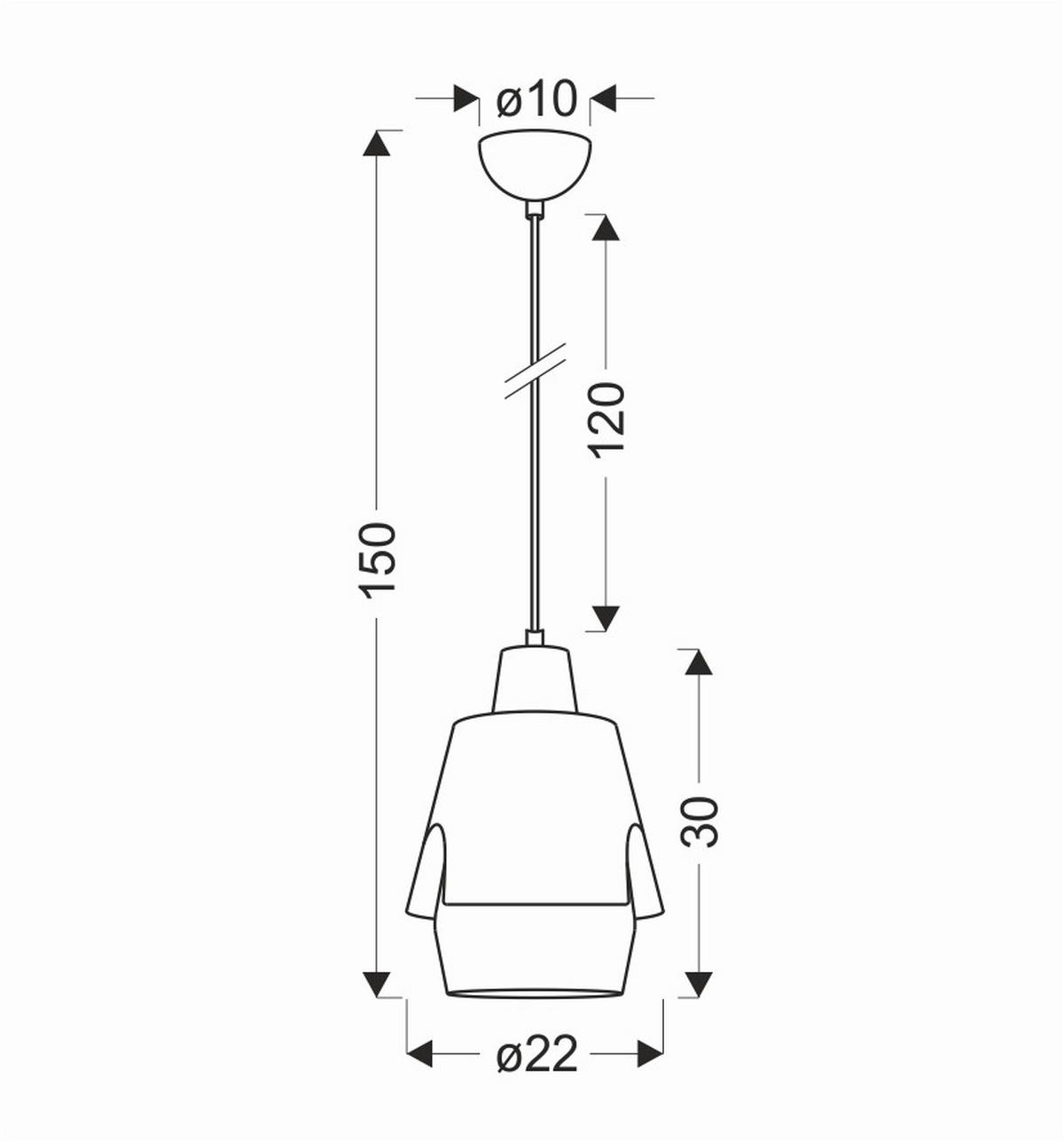Pendelleuchte 50101149 Falun - Gelb/Grau, Design, Metall (22/22/150cm)
