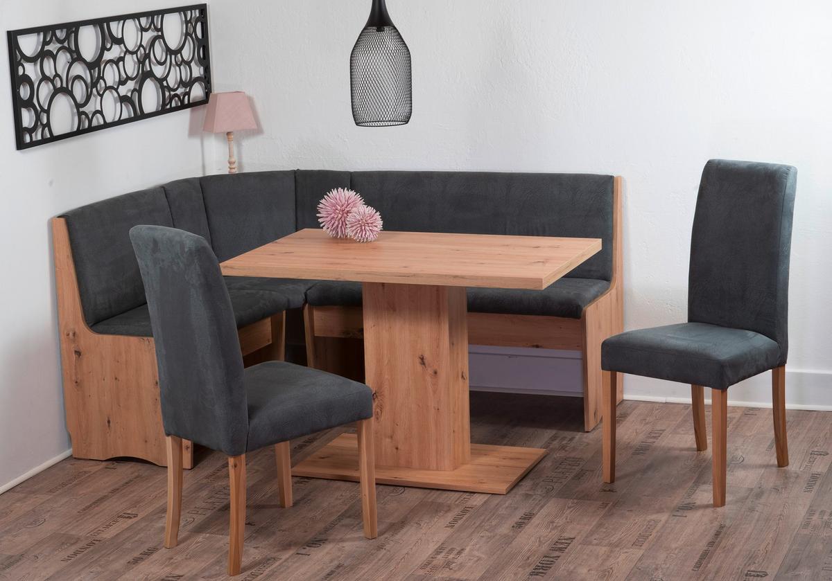 Stuhl-set Duisburg Stuhl Titanic Grau/a. Eiche B: 42 Cm - Eiche Artisan/Grau, KONVENTIONELL, Holz/Textil (42/98/63cm) - MID.YOU