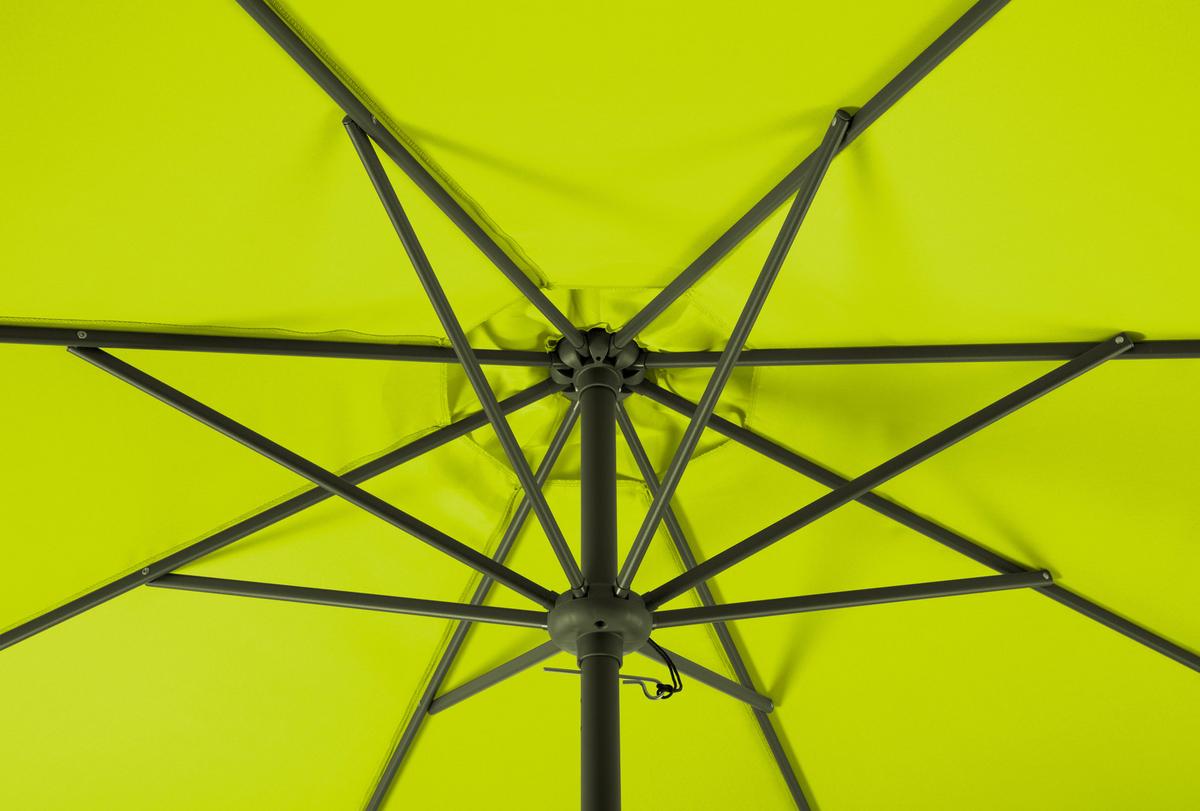 Sonnenschirm Harlem BxHxT: 270x260x270 cm Hellgrün - Anthrazit/Hellgrün, Basics, Textil/Metall (270/260/270cm) - Schneider