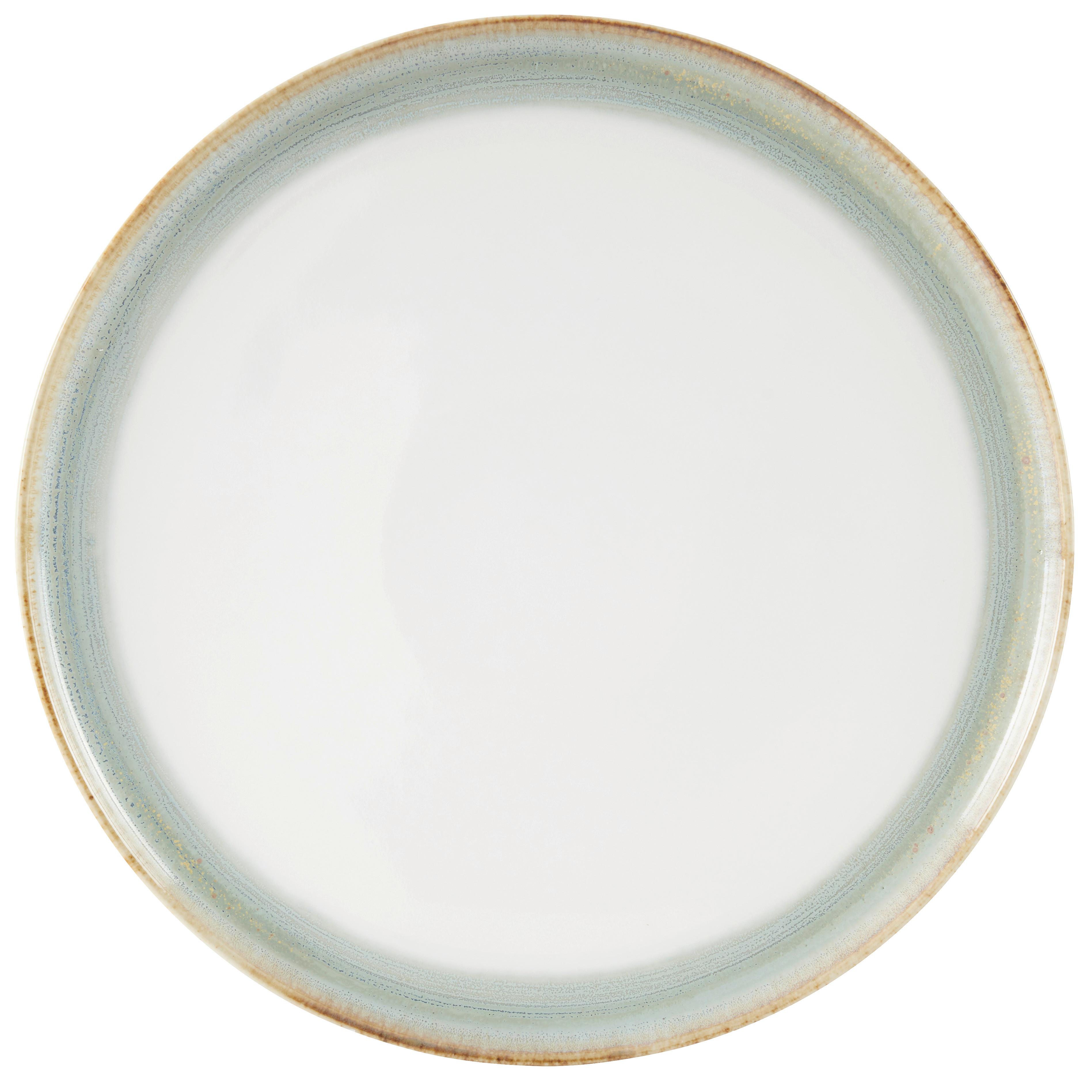 Mělký talíř SATURN - zelená, Moderní, keramika (27cm) - Mömax