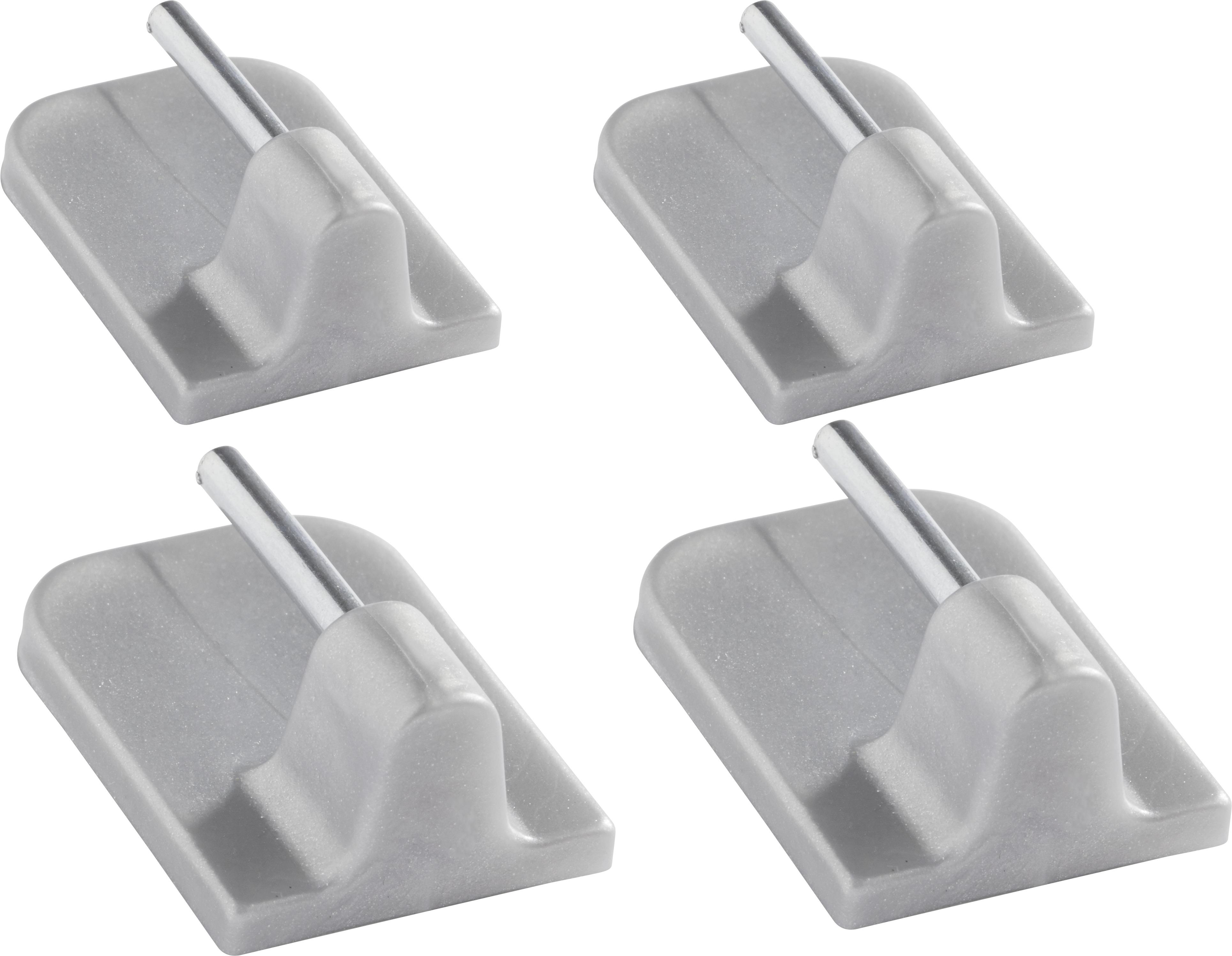 Samolepiaci Háčik Kurt - strieborná, plast (1/2.3cm) - Modern Living