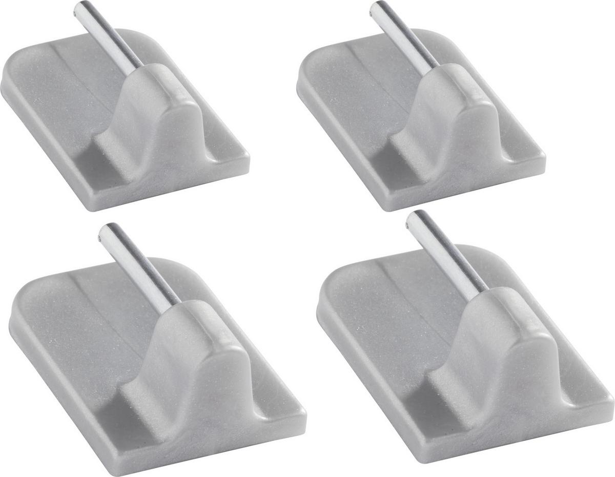 SAMOLEPICÍ HÁČEK KURT - barvy stříbra, plast (1/2.3cm) - Modern Living