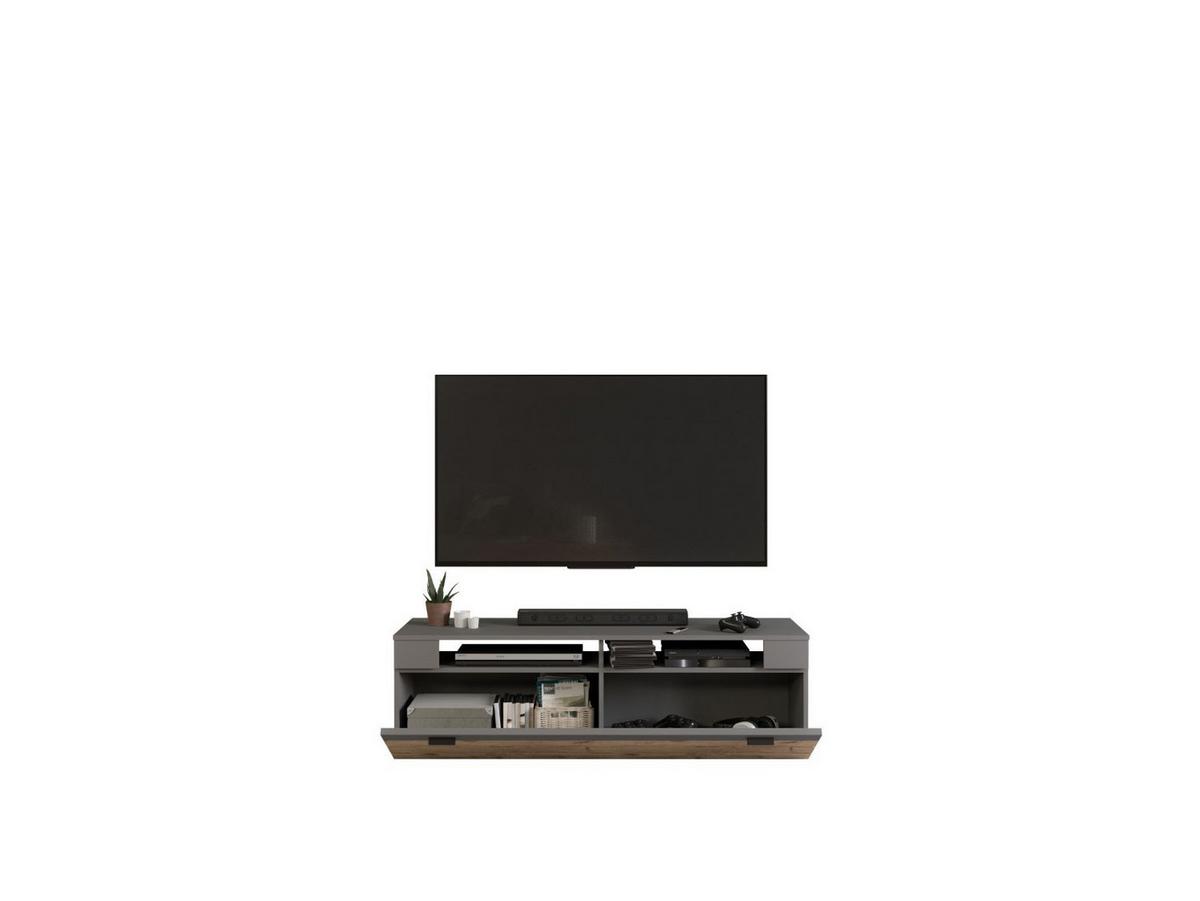Tv- Element Freno B: 140 Cm Grau Nb, Nox Oak Dekor - KONVENTIONELL, Holzwerkstoff (140/42/40cm) - MID.YOU