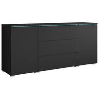 Sideboard Vera 150 Graphit - Schwarz/Graphitfarben, Basics, Holzwerkstoff (150/67,9/39,5cm) - P & B
