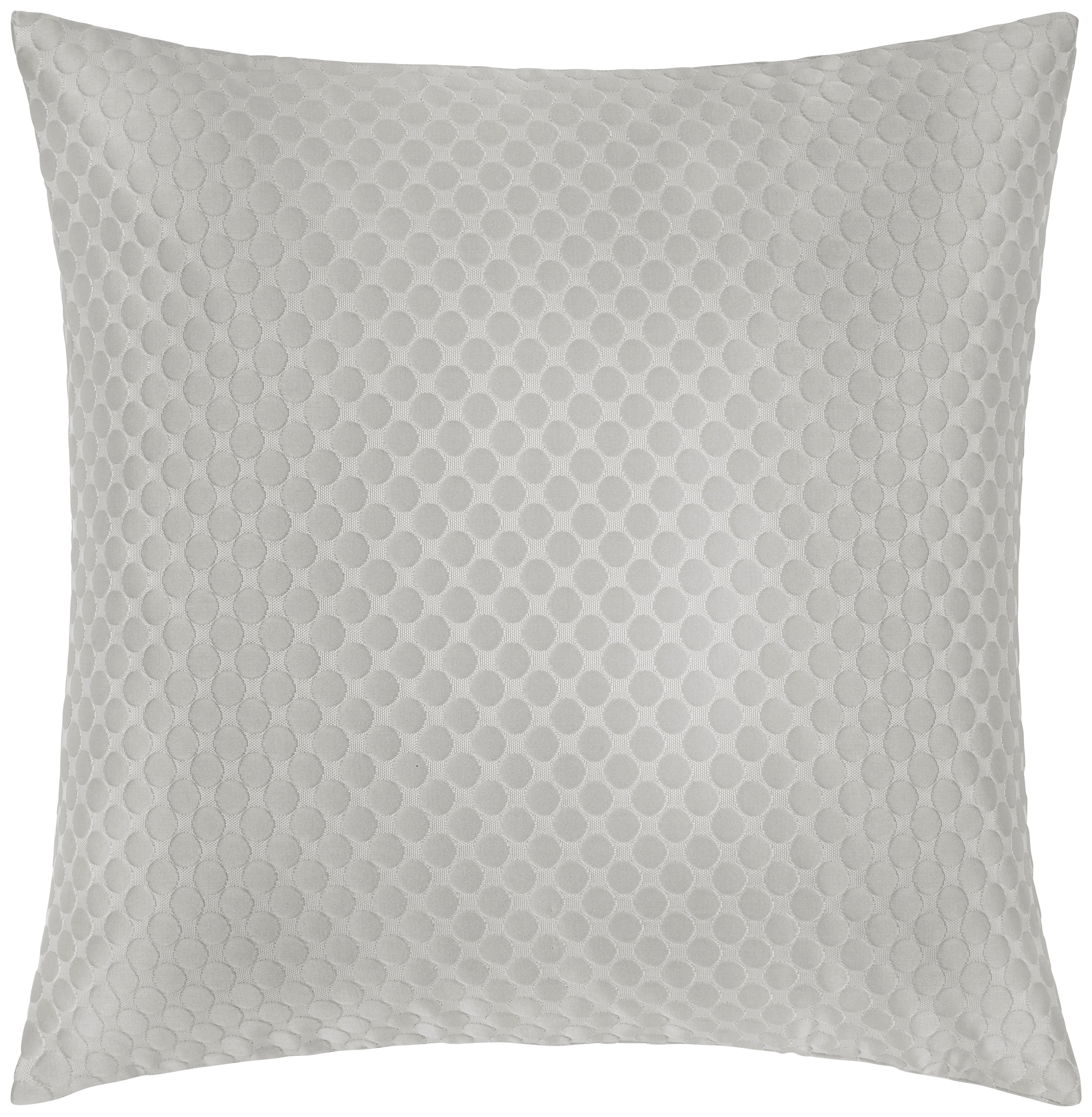 POTAH NA POLŠTÁŘ Dots, 48/48cm, světle šedá - světle šedá, Basics, textil (50/50cm) - Premium Living