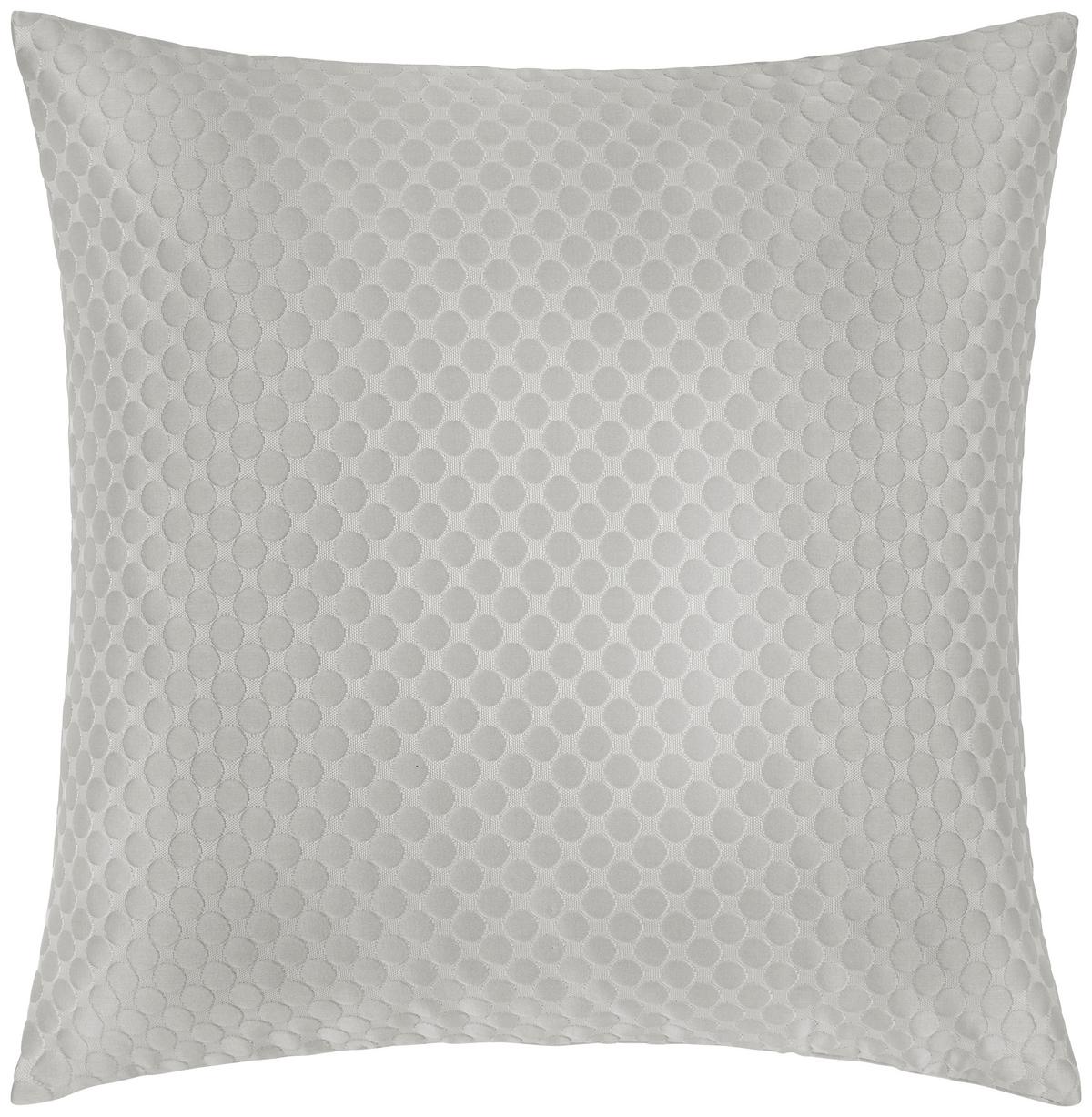 POŤAH NA VANKÚŠ Dots, 48/48cm, svetlosivá - svetlosivá, Basics, textil (50/50cm) - Premium Living