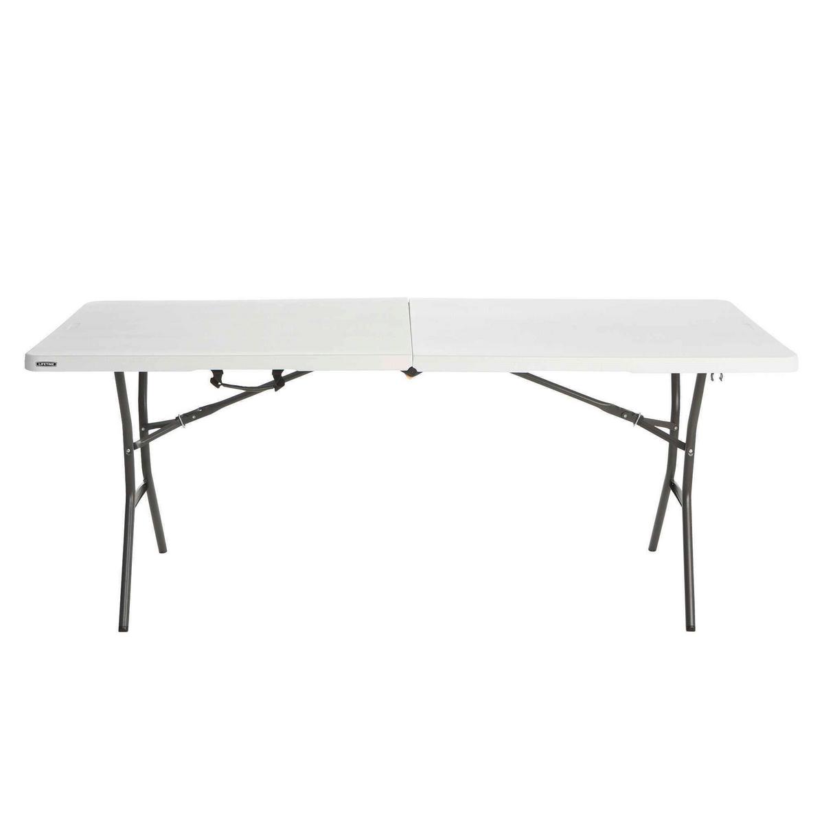 Gartenklapptisch Lm80471 - Weiß, KONVENTIONELL, Kunststoff (183/76/74cm)