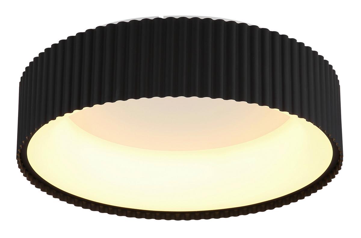 STROPNÍ LED SVÍTIDLO KEMP - bílá/černá, Basics, kov/plast (46/13cm) - Globo