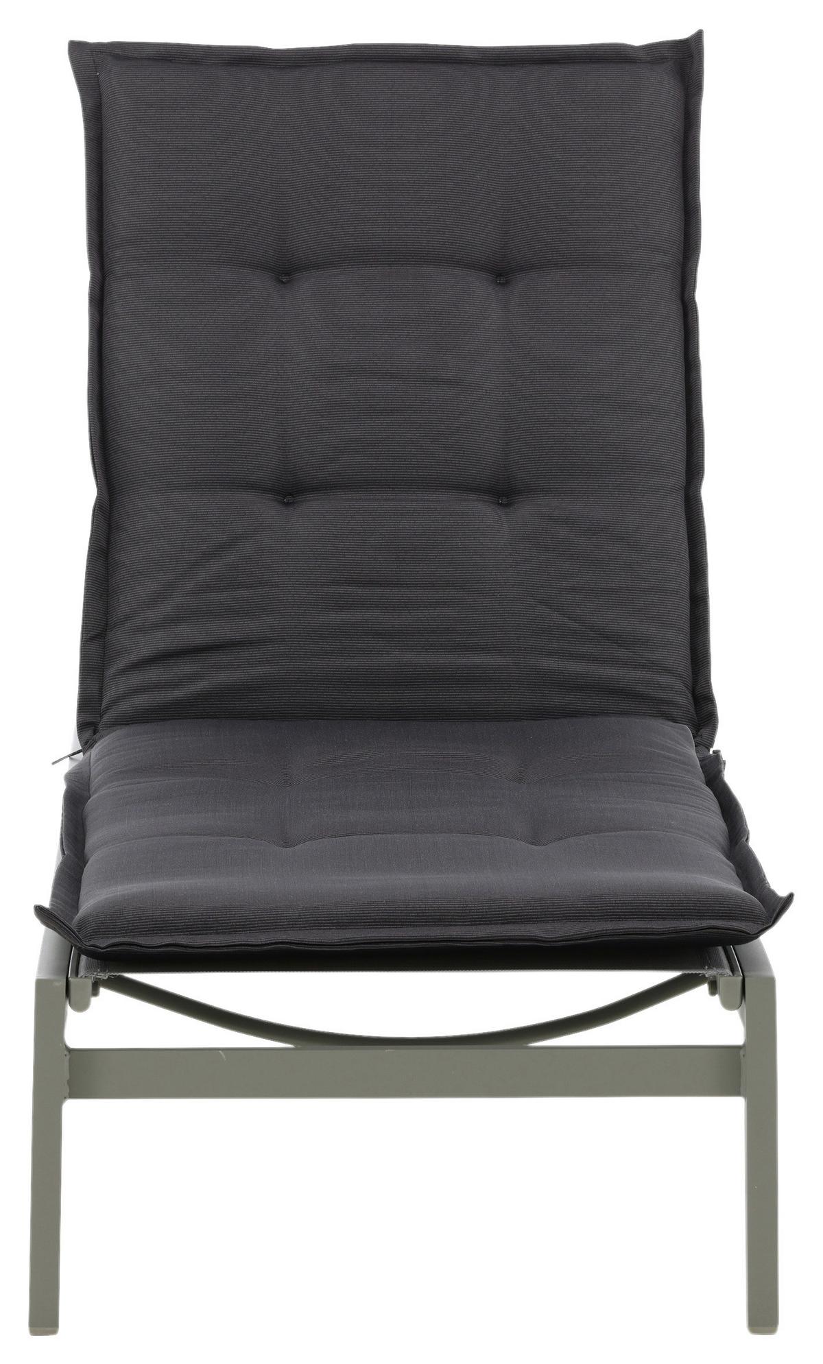 Liegenauflage Cushion - Dunkelgrau, KONVENTIONELL, Textil (60/5.5/193cm) - Gardenson