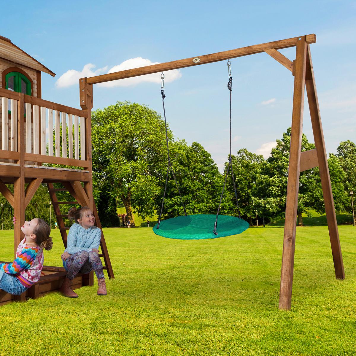 Spielturm A030.154.80 - Braun/Grau, KONVENTIONELL, Holz (613/291/277cm) - Ambia Garden