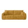 2-sitzer-sofa Bali Mit Schlaffunktion & Bettkasten - Bernsteinfarben/Schwarz, MODERN, Holz/Textil (245/74-90/104cm) - Luca Bessoni