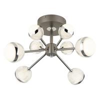 LED-Deckenleuchte 56011-8d - Klar/Titanfarben, KONVENTIONELL, Kunststoff/Metall (61/29cm) - Globo