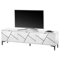 NÍZKÁ KOMODA CADIZ - černá/vysoce lesklá bílá, Moderní, kompozitní dřevo/plast (165/46/38cm) - Mömax