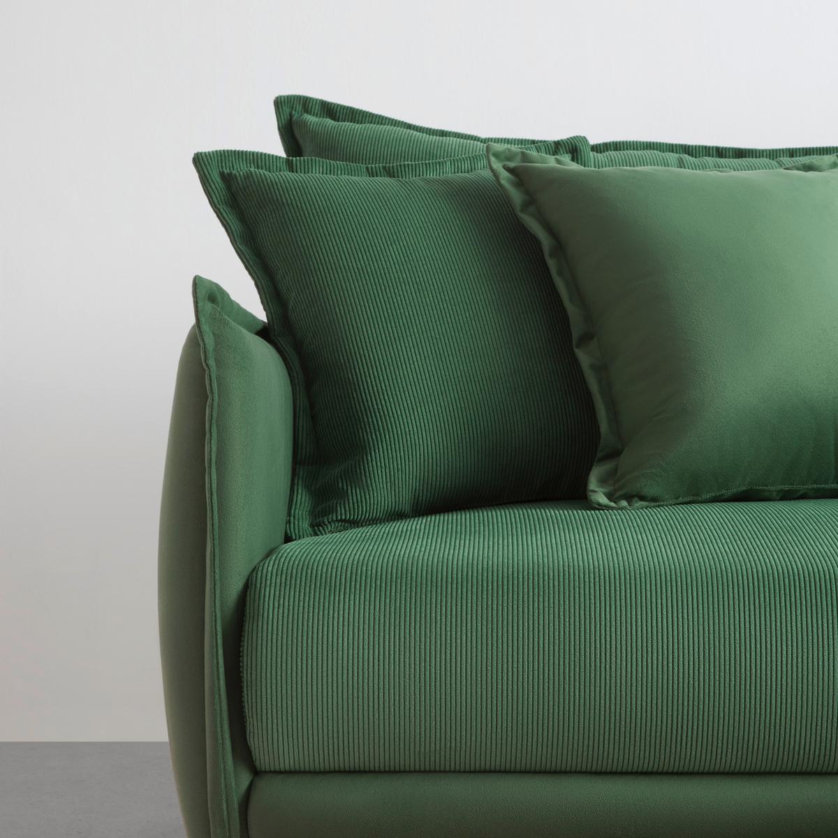 Rohová sedačka NUOVO, pravá, zelená - černá/zelená, Moderní, kov/textil (245/76-113/190cm) - Mömax