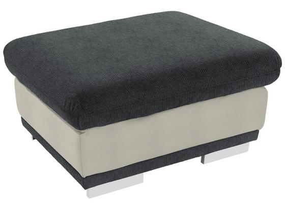 Lounge Taburet Seaside - šedá/bílá, Konvenční, textil (97/47/67cm) - Luca Bessoni Lounge Taburet Seaside - šedá/bílá, Konvenční, textil (97/47/67cm) - Luca Bessoni