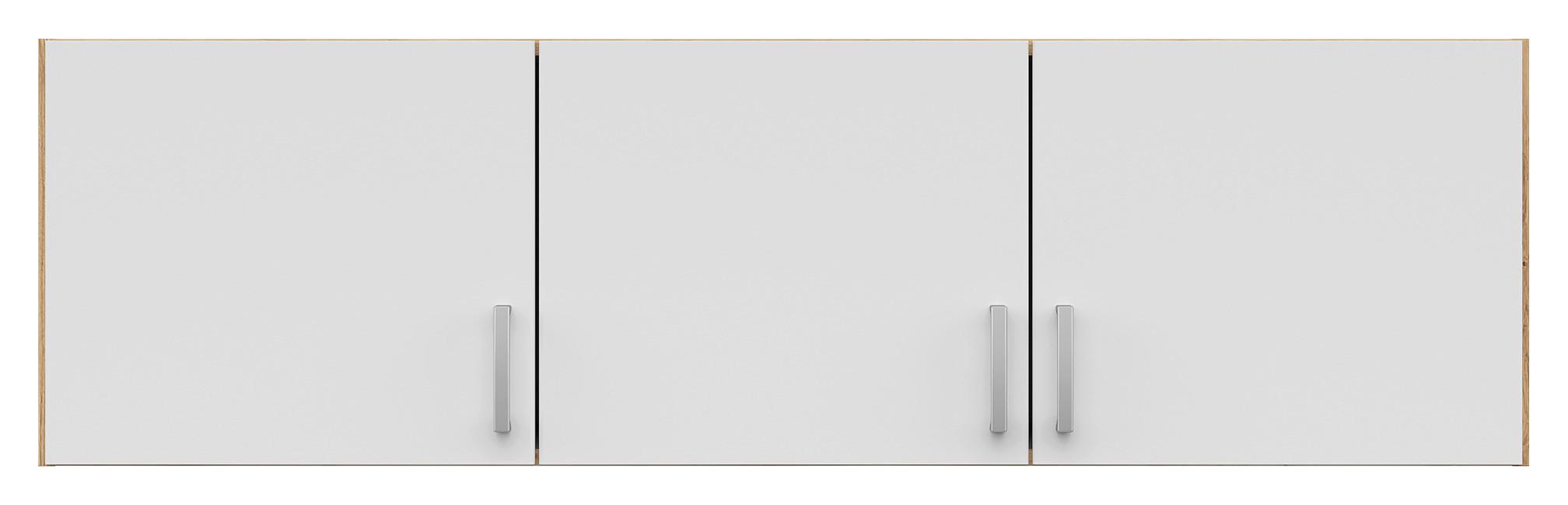 Nástavec BRANDO 136cm dekor dub Artisan/biela matná - biela/dub artisan, Konventionell, kompozitné drevo/plast (136/39/54cm)