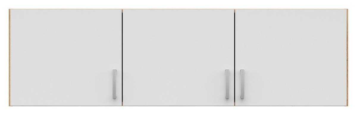 Nástavec BRANDO 136cm dekor dub Artisan/biela matná - biela/dub artisan, Konventionell, kompozitné drevo/plast (136/39/54cm)