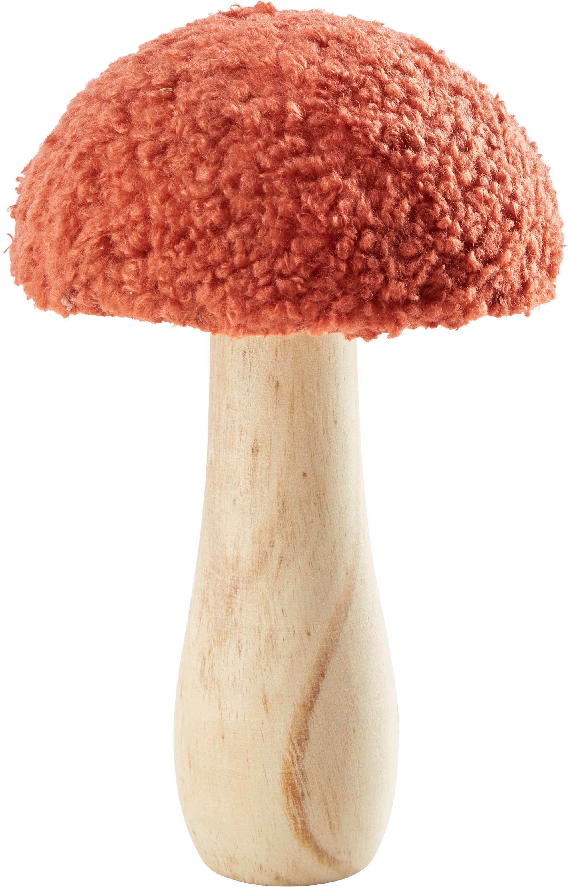DEKORAČNÍ HŘIB HANNA -PAZ- - terracotta, Konvenční, dřevo/textil (9/15cm) - Modern Living