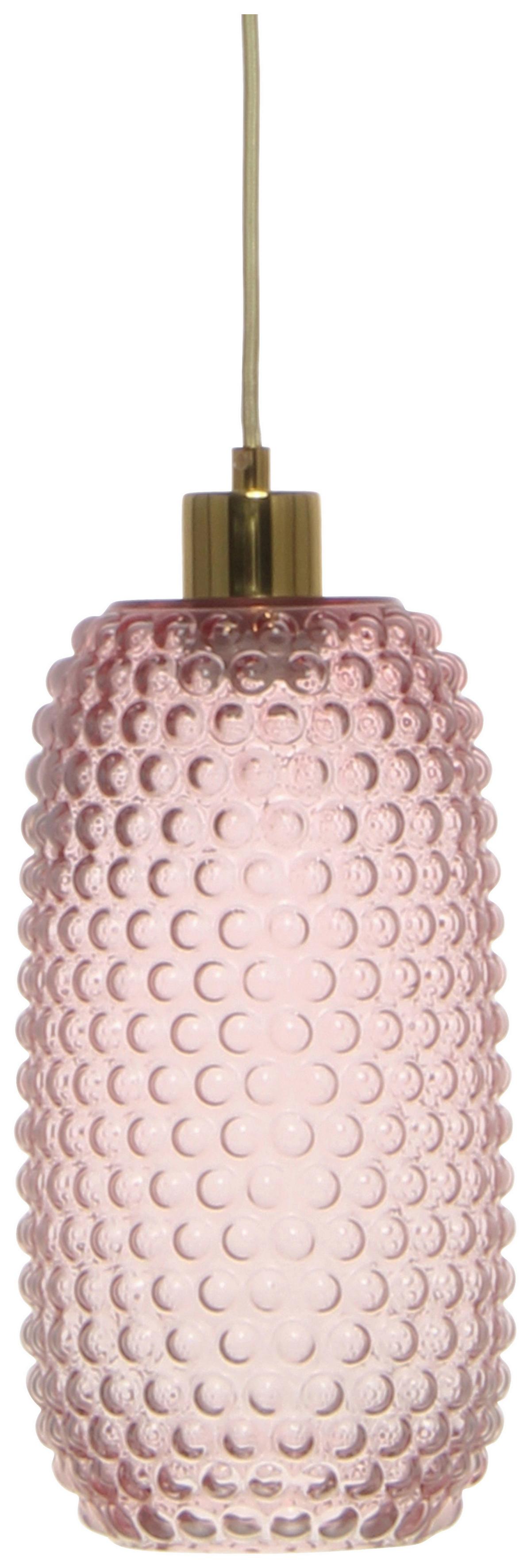 Hängeleuchte Irina 125 Rosa - Rosa, Basics, Glas (15/15/34cm) - Kayoom