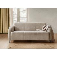 3-Sitzer-Sofa Marone Beige B: 180cm - Beige/Schwarz, MODERN, Textil (180/76/90cm) - Livetastic