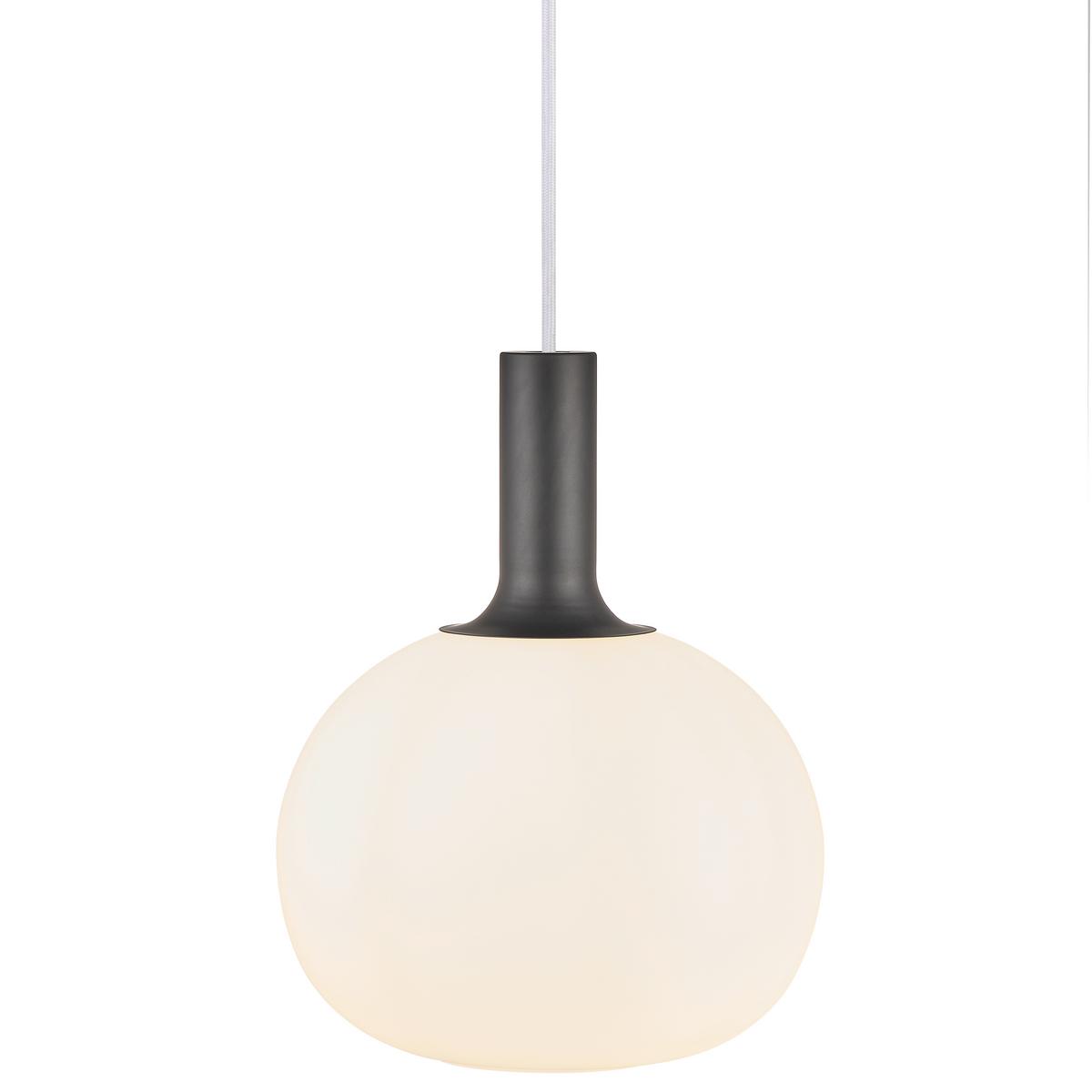 Hängeleuchte Alton Schwarz Missingfarben - Messingfarben/Schwarz, Basics, Glas/Metall (25/33cm) - Nordlux