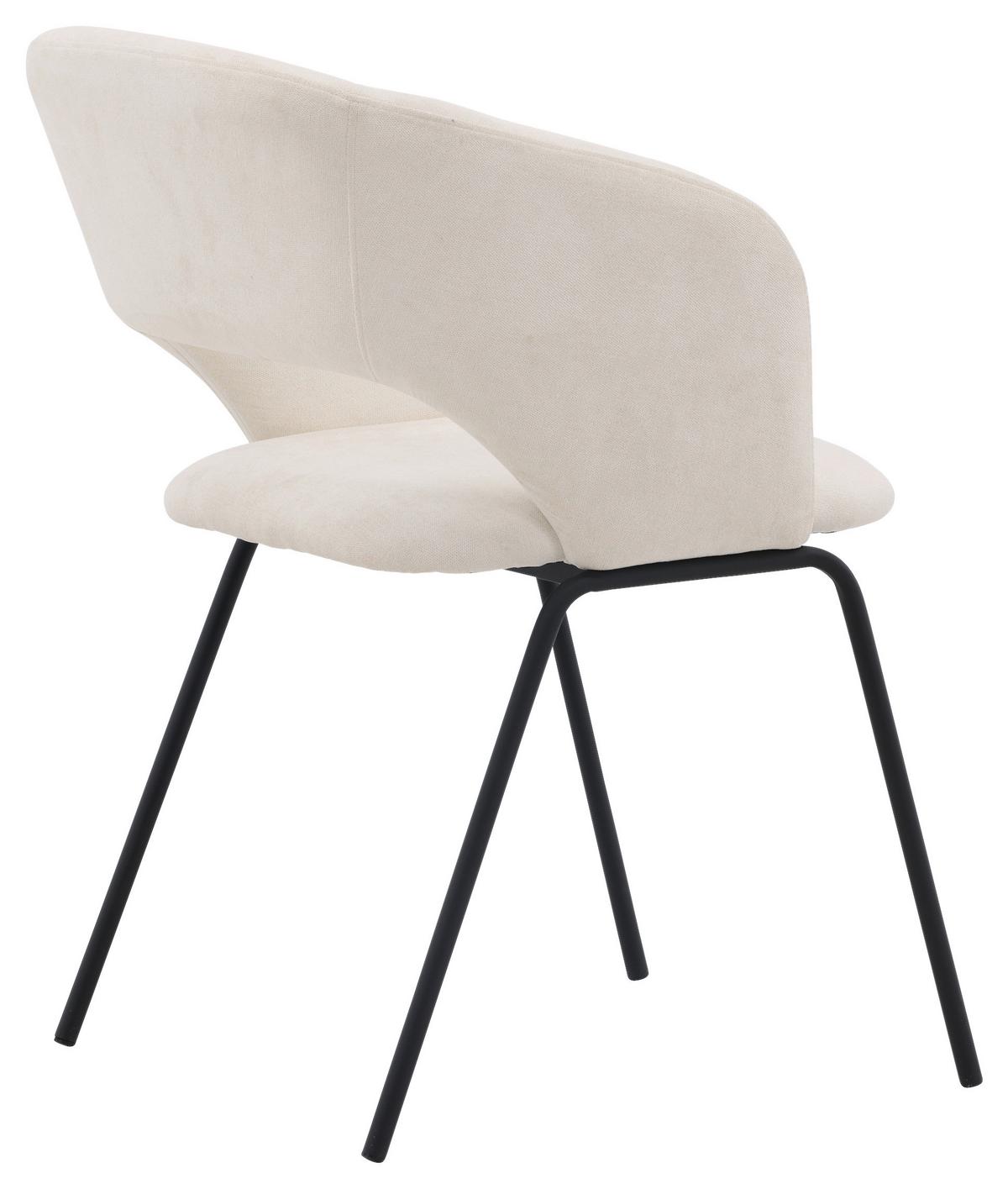 Stuhl-set Day - Schwarz/Weiß, Design, Kunststoff/Textil (66/86/66cm) - Livetastic