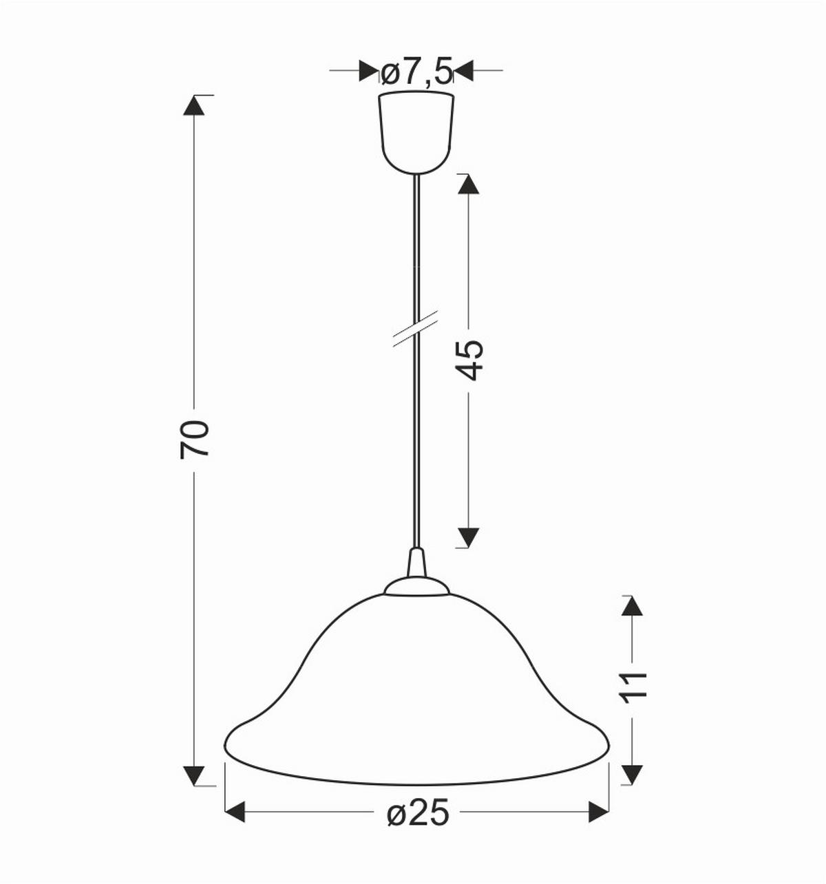 Pendelleuchte 31-24572 Vera - Alabasterfarben/Kupferfarben, KONVENTIONELL, Metall (25/25/70cm)