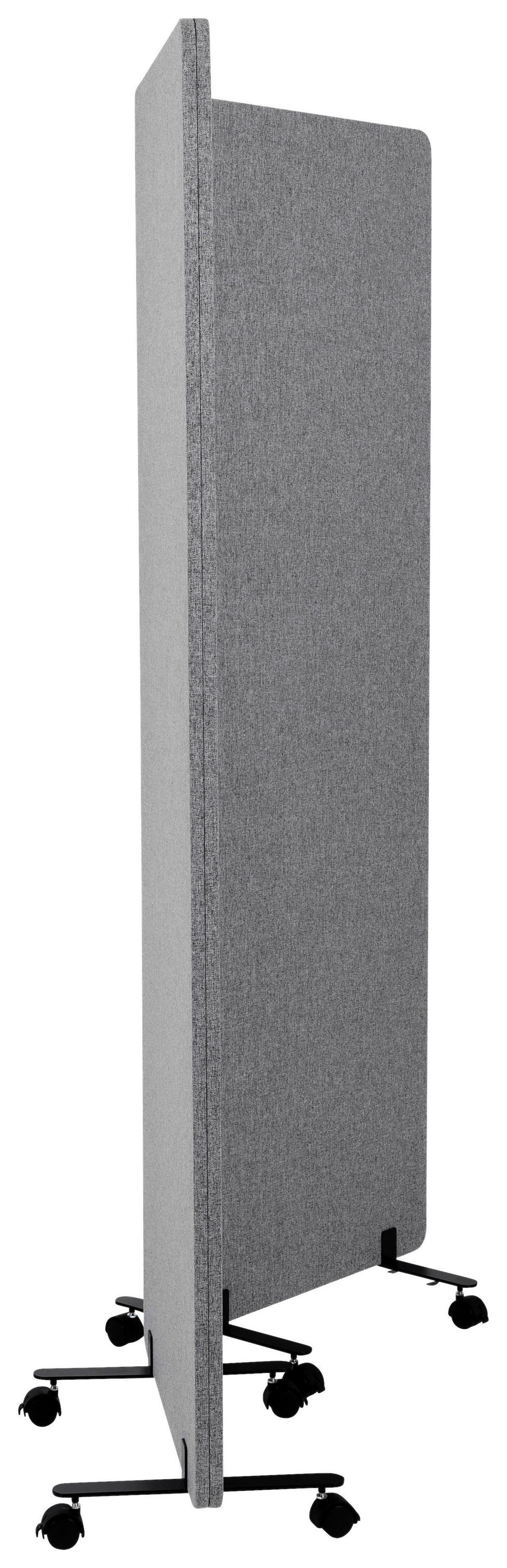 Trennwand Flexmiut - Dunkelgrau, Basics, Kunststoff/Textil (60/177/35cm) - MID.YOU