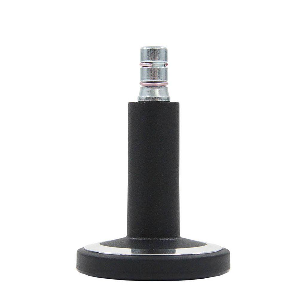 Bürostuhlgleiter Stato-m Schwarz Ø 6 Cm 5er-Set - Chromfarben/Schwarz, Basics, Kunststoff/Metall (6/6,9/6cm) - MID.YOU