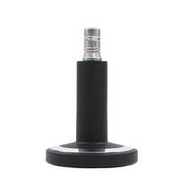 Bürostuhlgleiter Stato-m Schwarz Ø 6 Cm 5er-Set - Chromfarben/Schwarz, Basics, Kunststoff/Metall (6/6,9/6cm) - MID.YOU