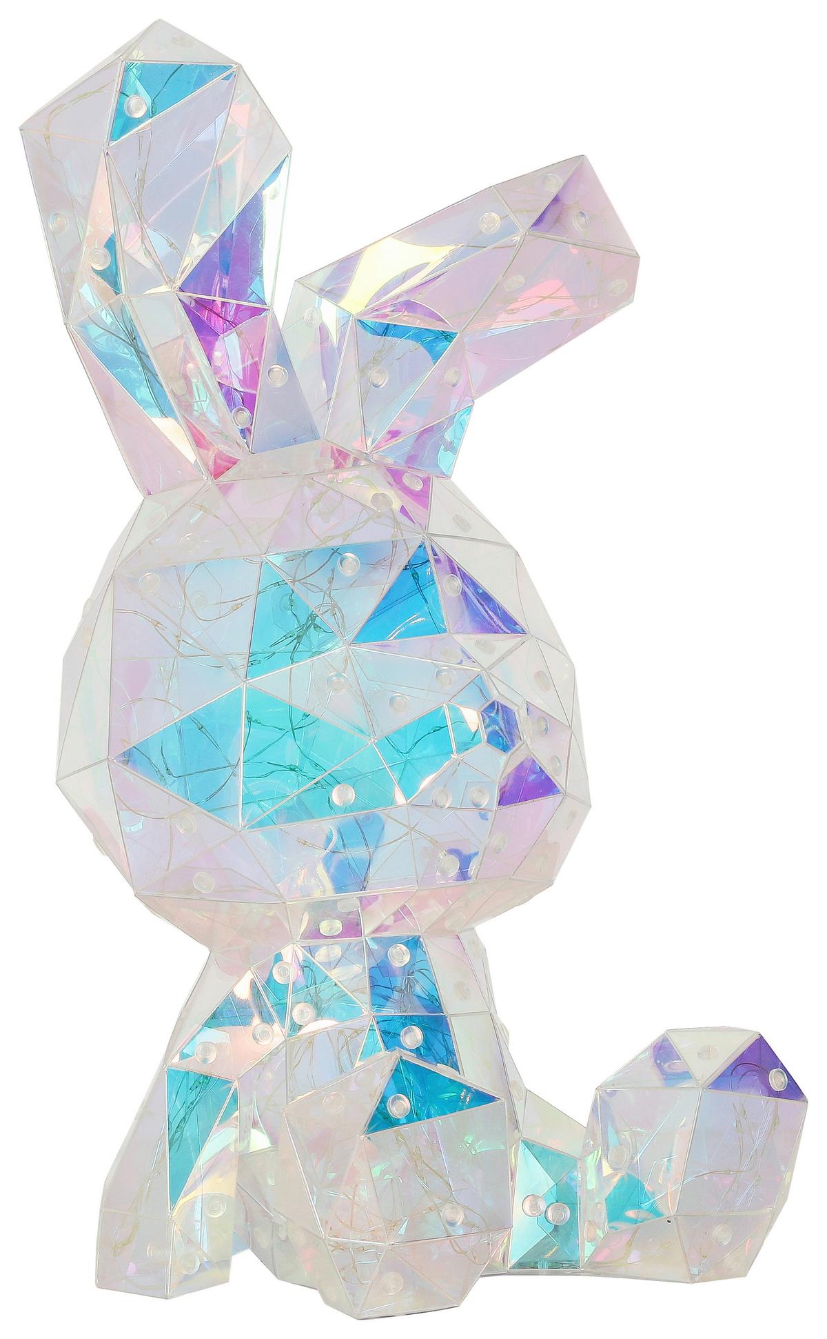 Led-dekoleuchte Bunny - Transparent, MODERN, Kunststoff (20/20/41cm) - BUNINO
