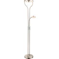 LED-Stehlampe Sandi Chromfarben mit Flexarm - Design (35/31/194cm) - Globo