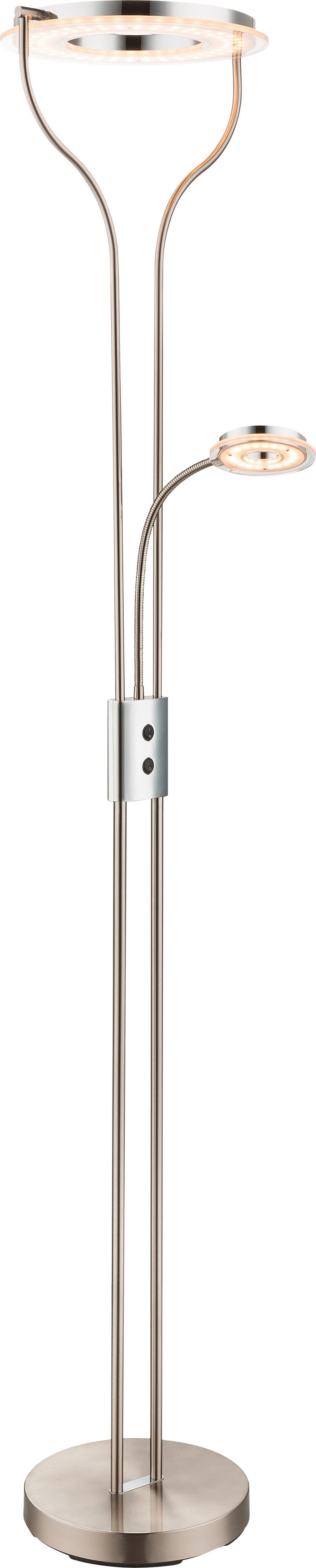 LED-Stehlampe Sandi Chromfarben mit Flexarm - Design (35/31/194cm) - Globo