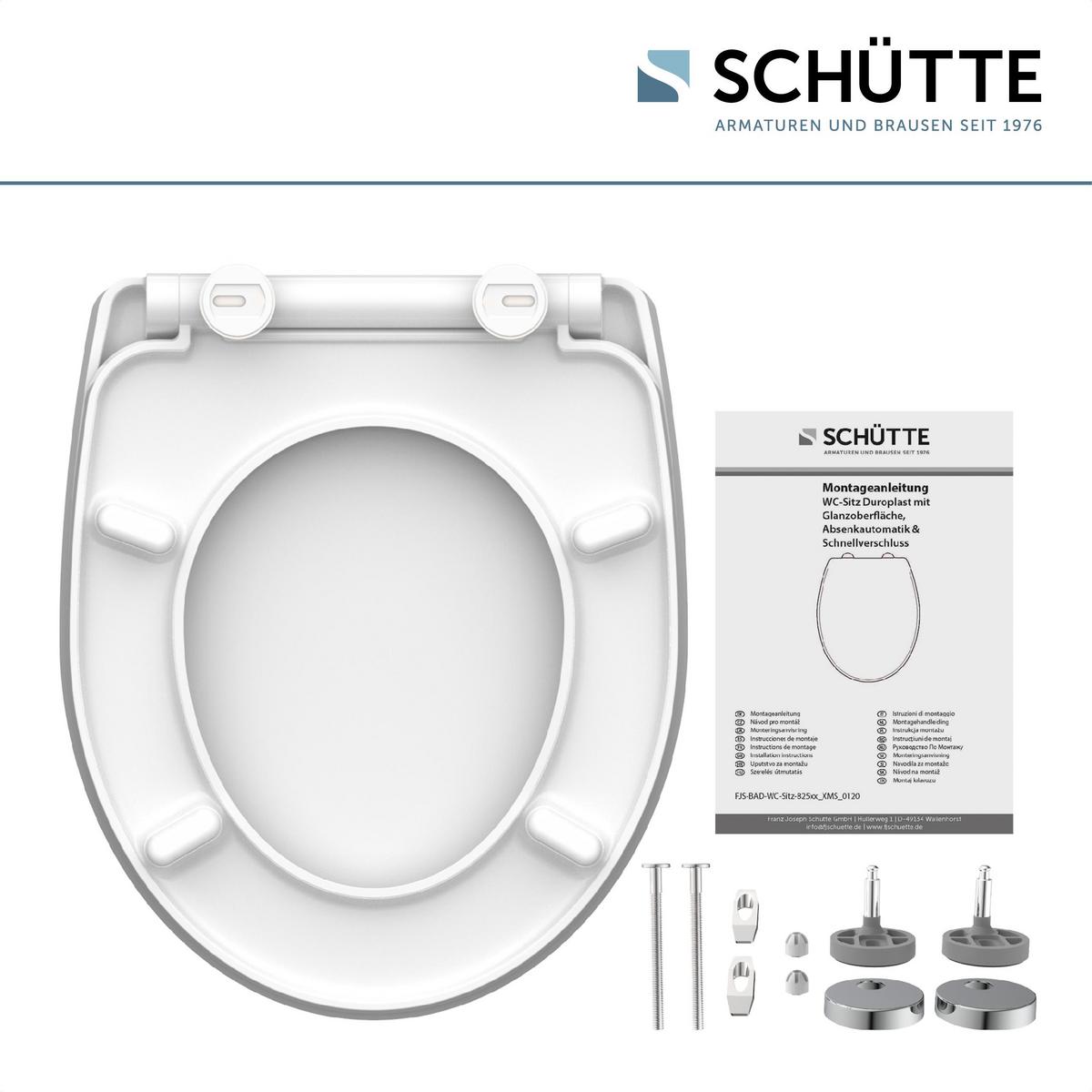 Wc-sitz Multicolor Mit Absenkautomatik B: 45 Cm - Multicolor, Design, Kunststoff (45/6/37,4cm) - Schütte
