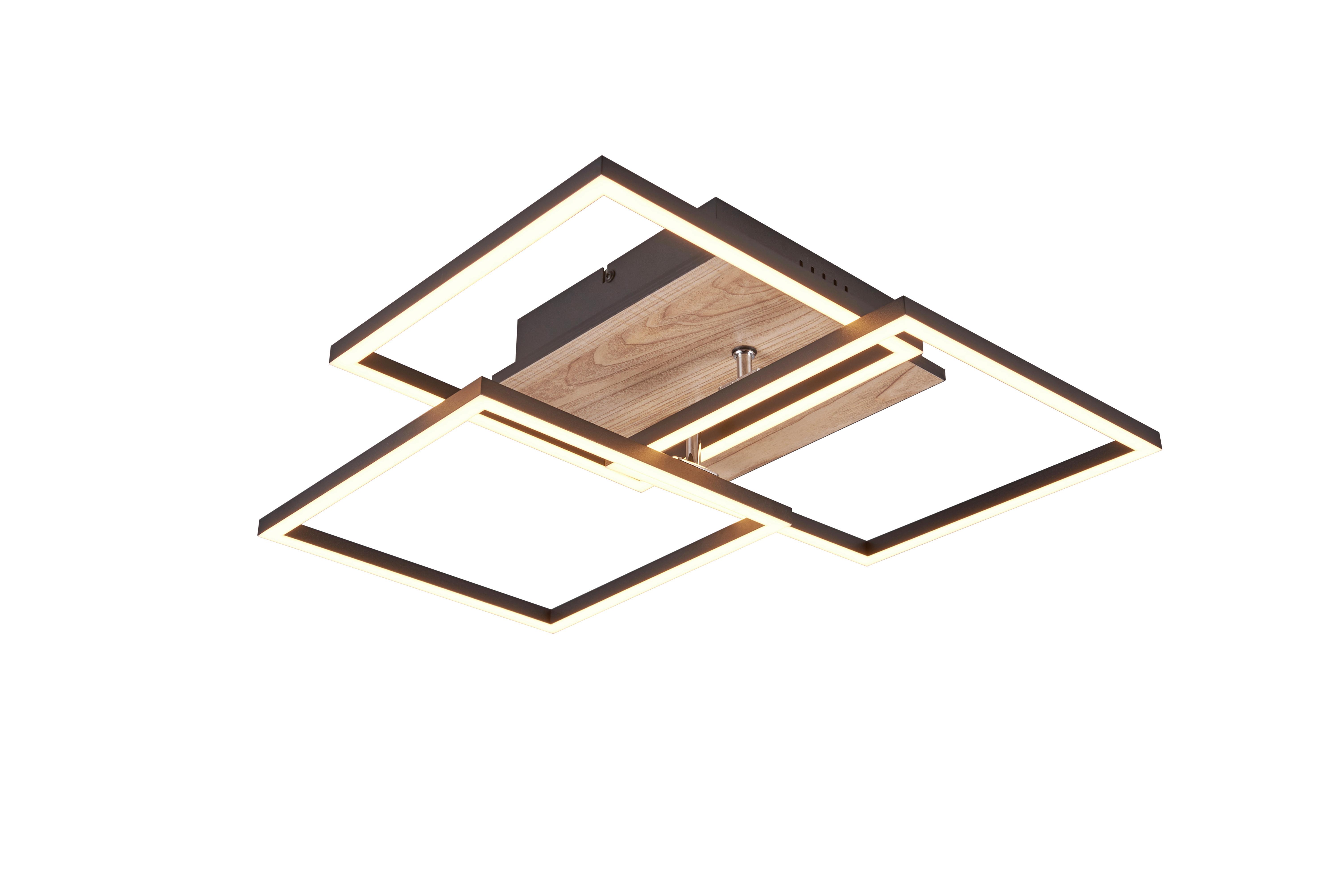 LED-Deckenleuchte R62883135 mobile - Braun, Design, Kunststoff (39/42/10cm)