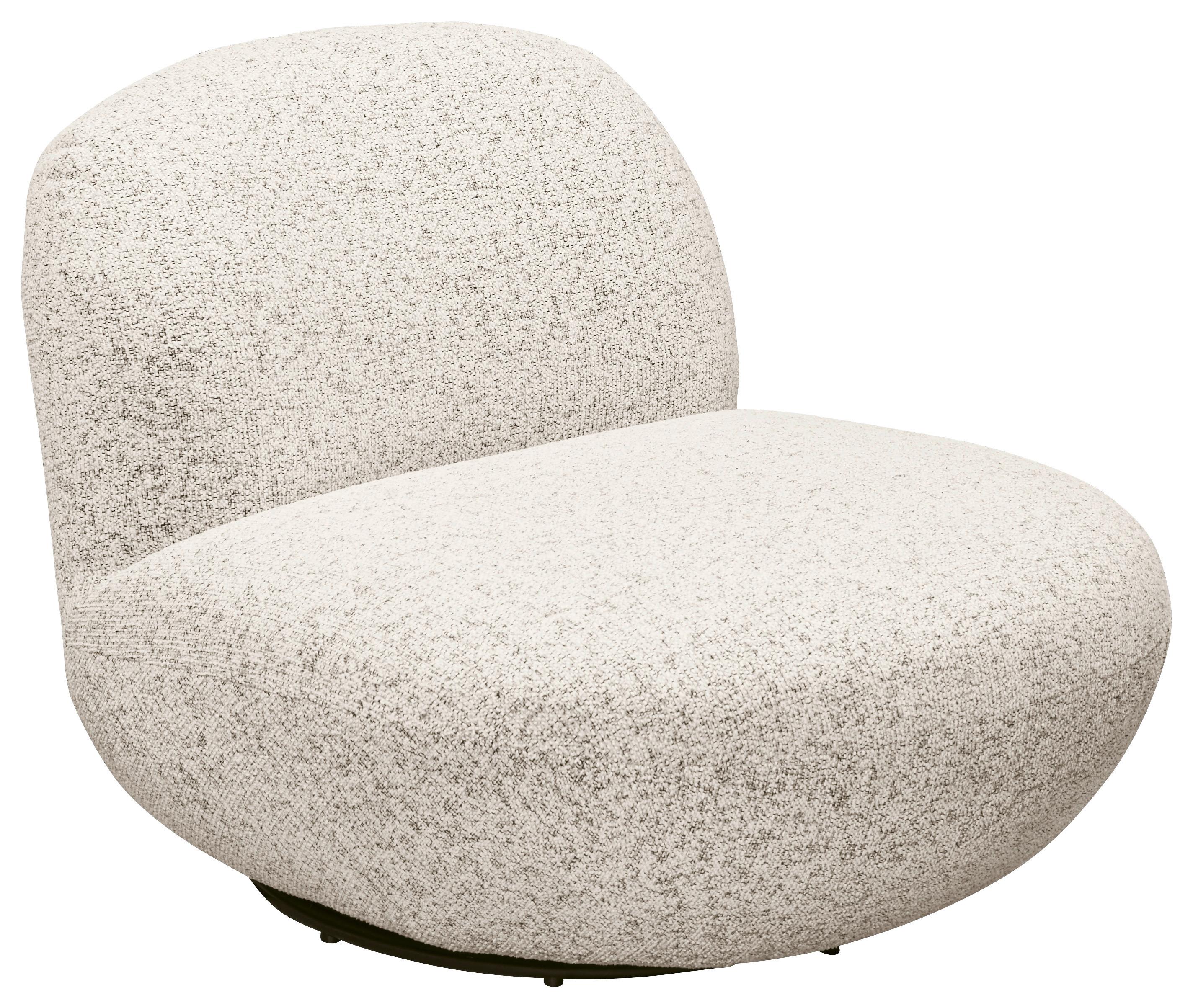 Sessel Chris Beige B: 85 cm - Beige/Schwarz, MODERN, Textil (85/70/99cm) - MID.YOU