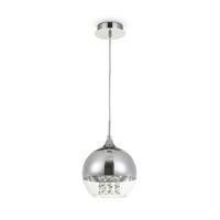 Pendelleuchte Fermi - Transparent/Nickelfarben, Trend, Glas/Metall (20/20/17,5cm) - MAYTONI