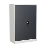 Aktenschrank Malivo Weiß/Anthrazit B: 80cm - Anthrazit/Weiß, KONVENTIONELL, Metall (80/120/40cm) - MID.YOU