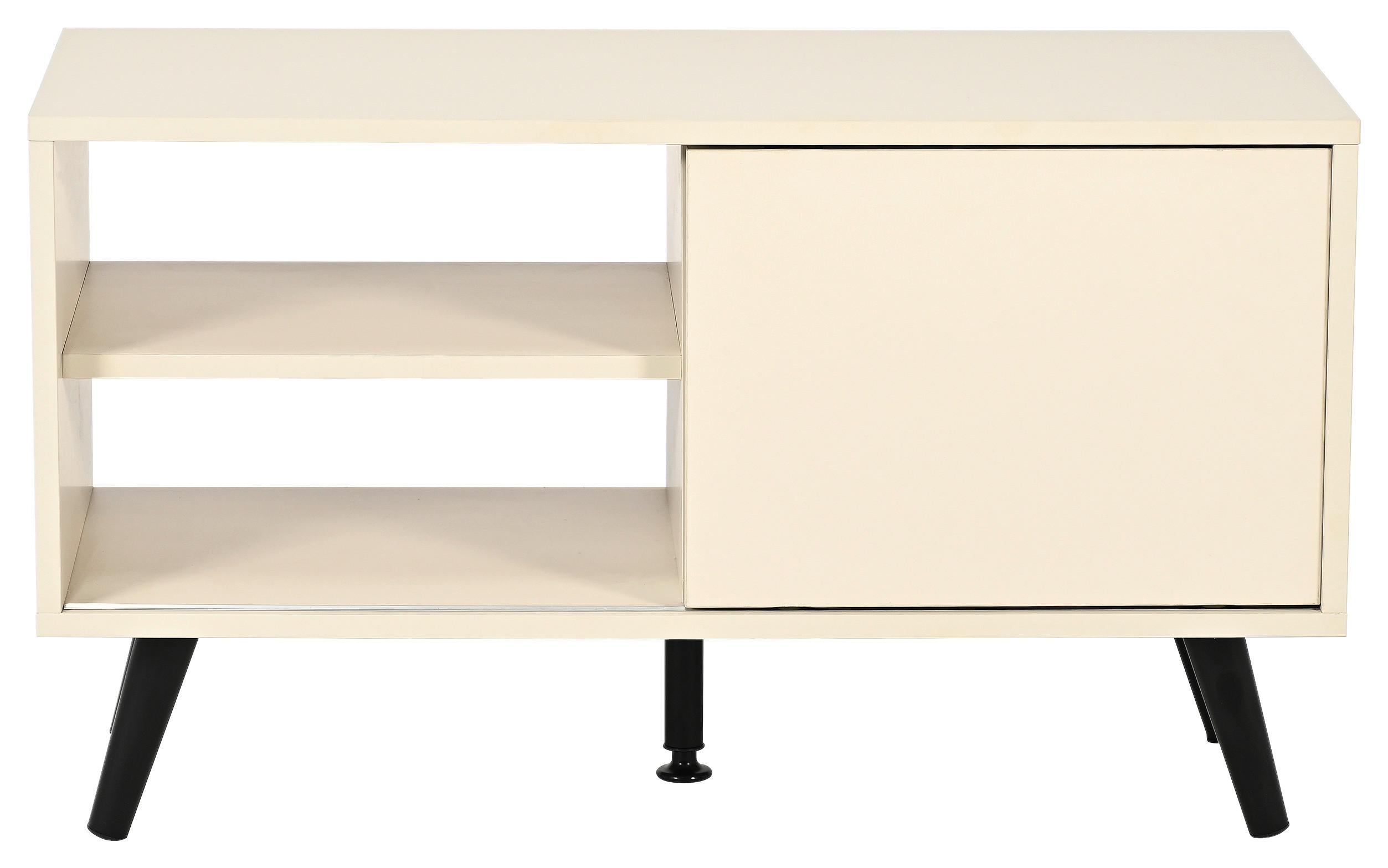 TV STOLÍK MOVE - čierna/kašmírová, Modern, kov/kompozitné drevo (80/46/35cm) - Based