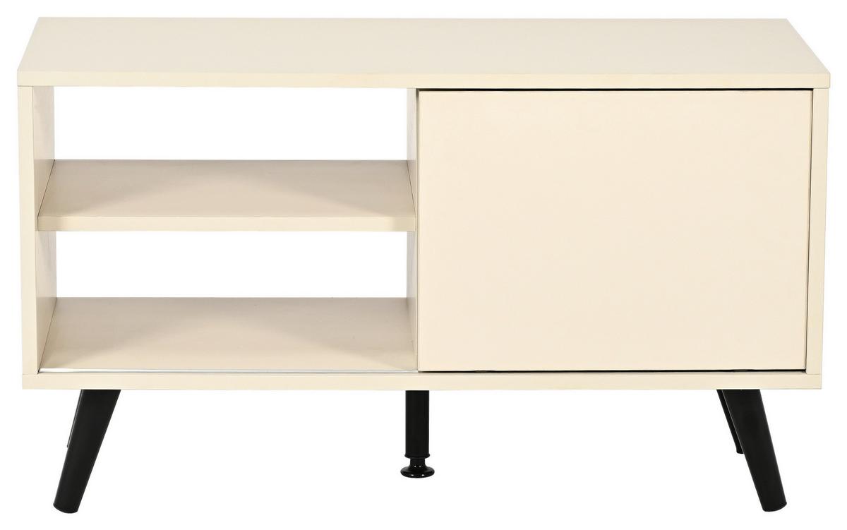 TV STOLÍK MOVE - čierna/kašmírová, Modern, kov/kompozitné drevo (80/46/35cm) - Based