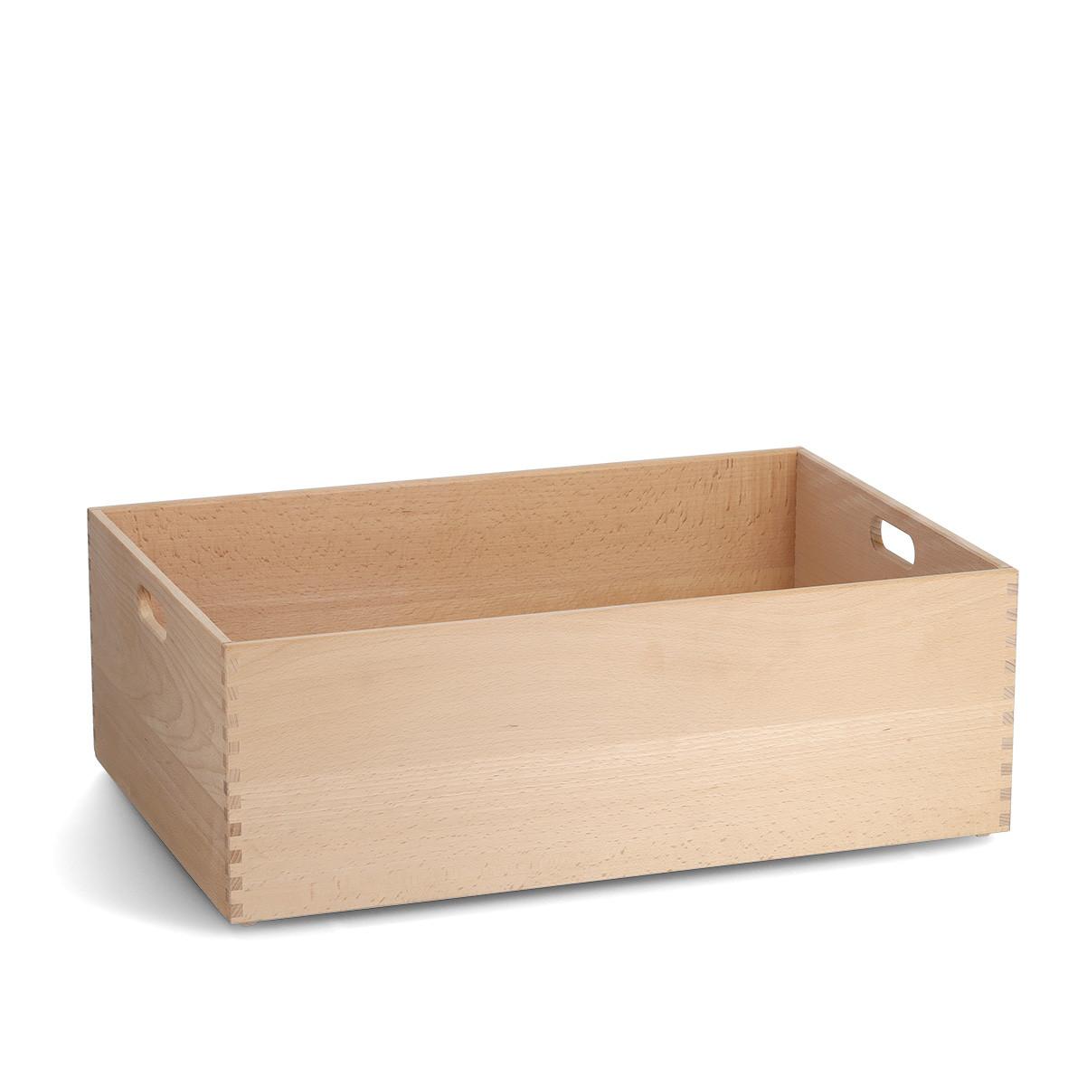 Dekokiste Naturfarben B: 60 cm - Naturfarben, Basics, Holz (60/40/21cm) - Zeller Present