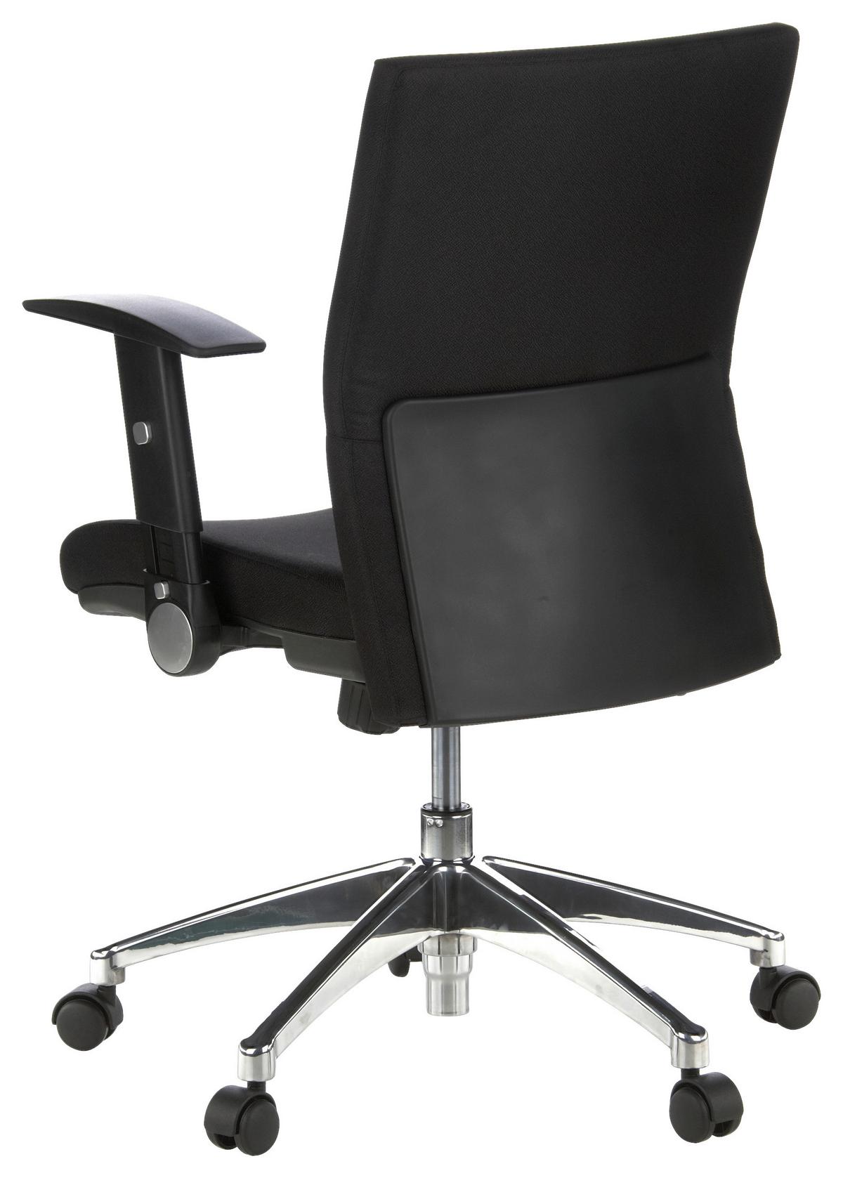 Drehstuhl Laguna Pro Schwarz - Schwarz, MODERN, Kunststoff/Textil (56/103/43cm) - MID.YOU