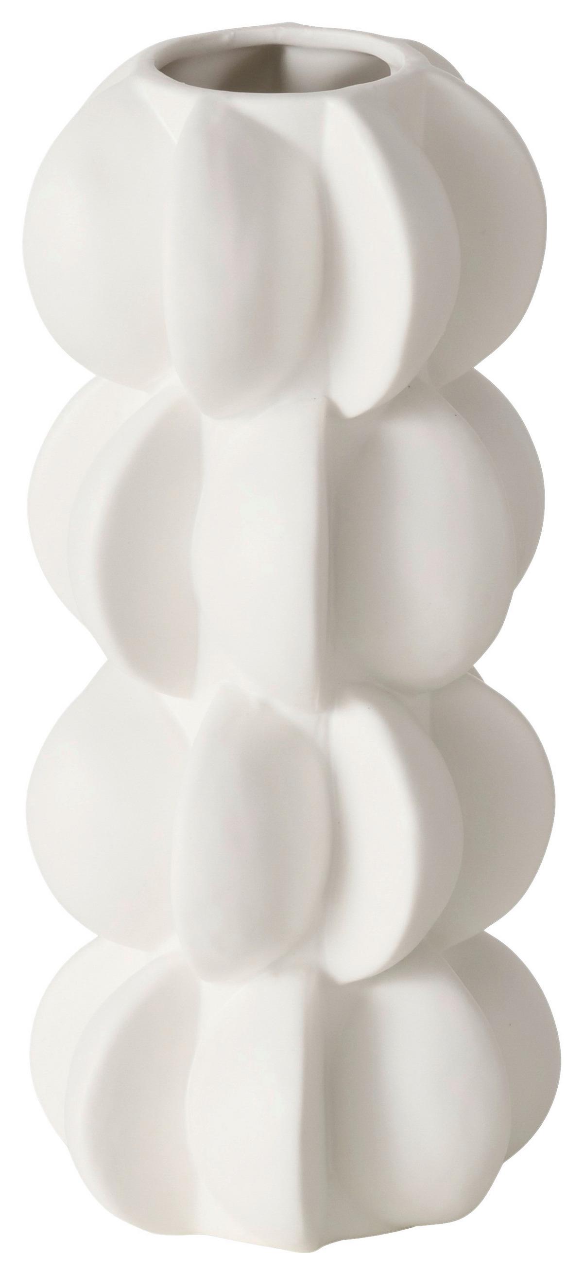 Váza MERITT I - bílá, Moderní, keramika (11,5/25,5cm) - Mömax
