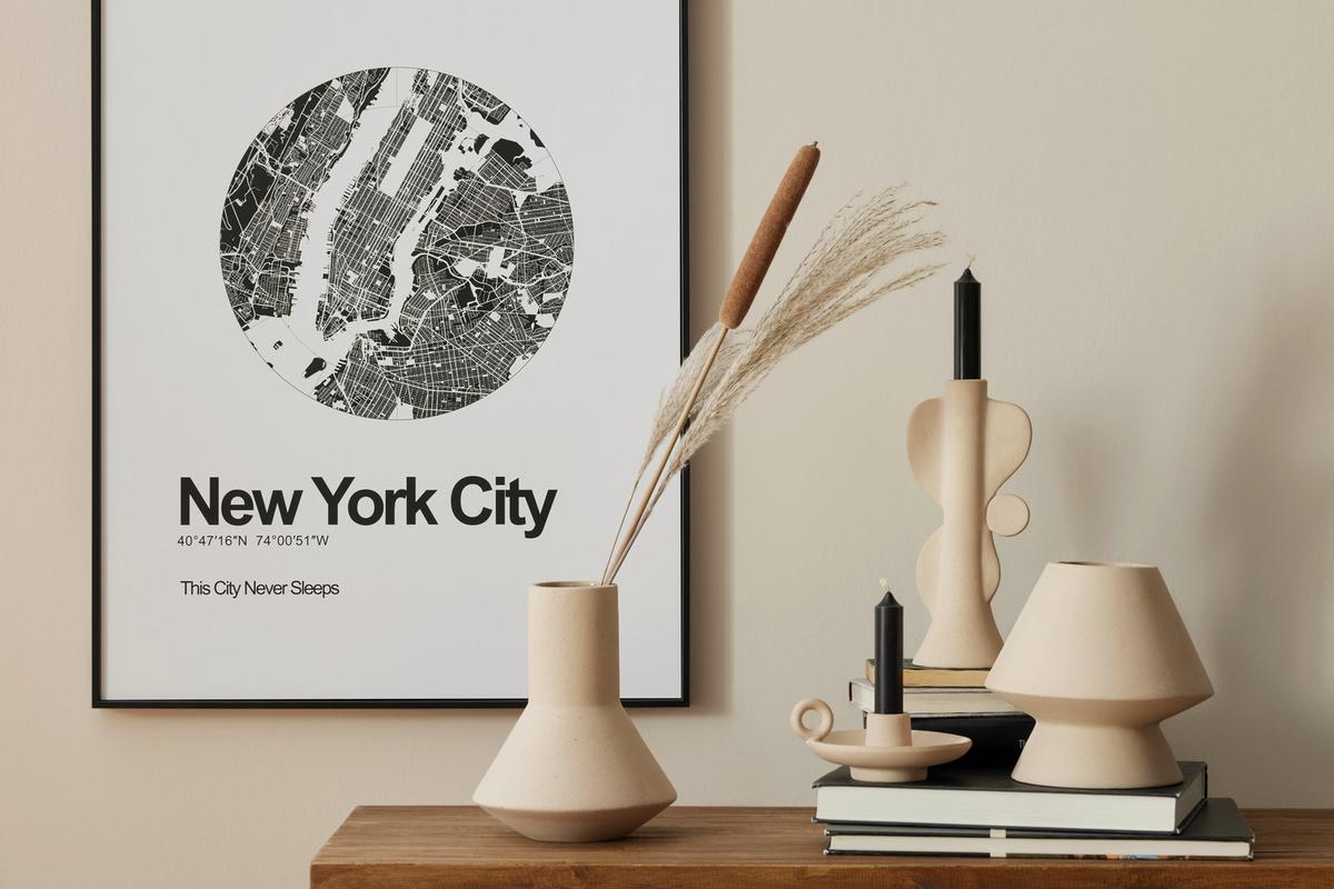 Váza Geo, V: 16,6cm - pískové barvy, keramika (16,9/16,6cm) - Modern Living