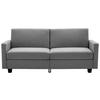 Schlafsofa Kipu Grau B: 192 cm - Schwarz/Grau, Basics, Textil (192/76/85cm) - P & B